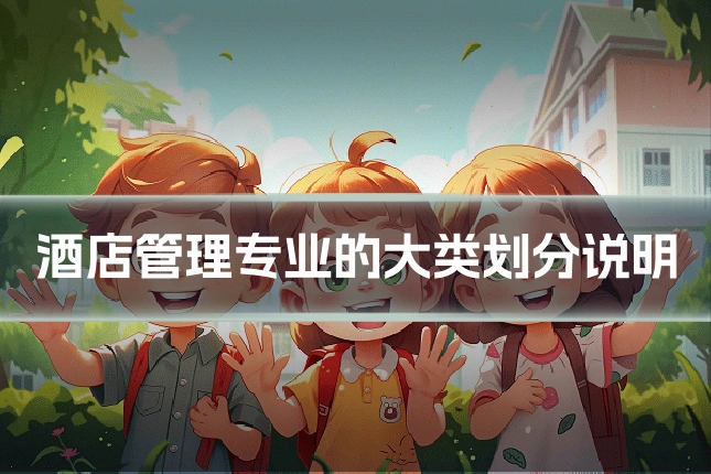 酒店管理专业的大类划分说明