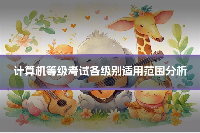 计算机等级考试各级别适用范围分析