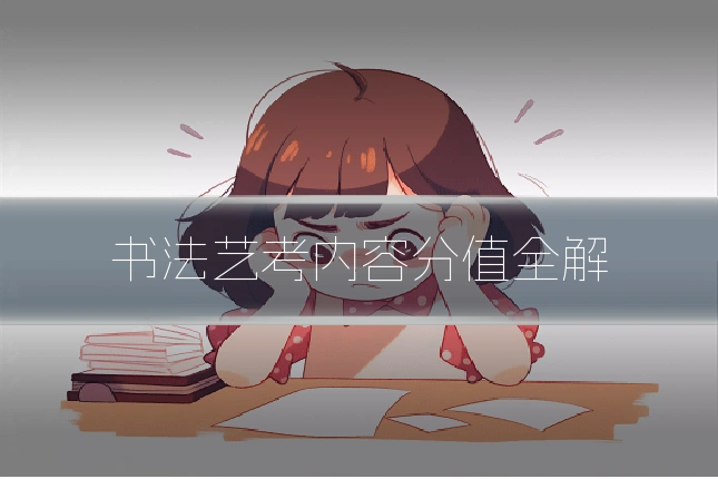 书法艺考内容分值全解
