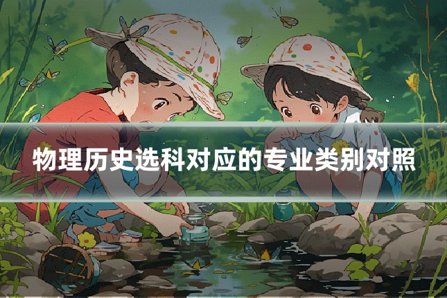 物理历史选科对应的专业类别对照