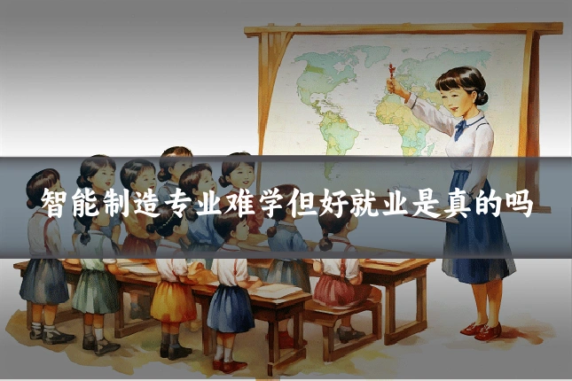 智能制造专业难学但好就业是真的吗