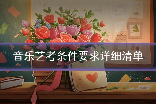 音乐艺考条件要求详细清单