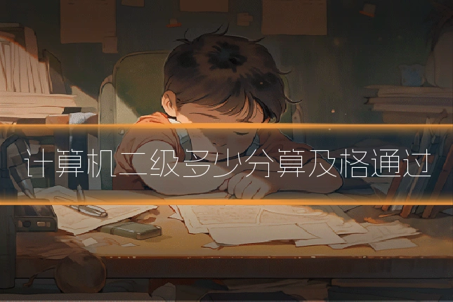 计算机二级多少分算及格通过