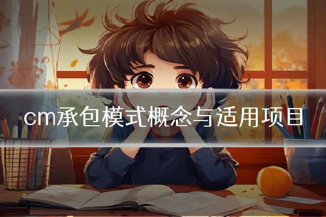 cm承包模式概念与适用项目
