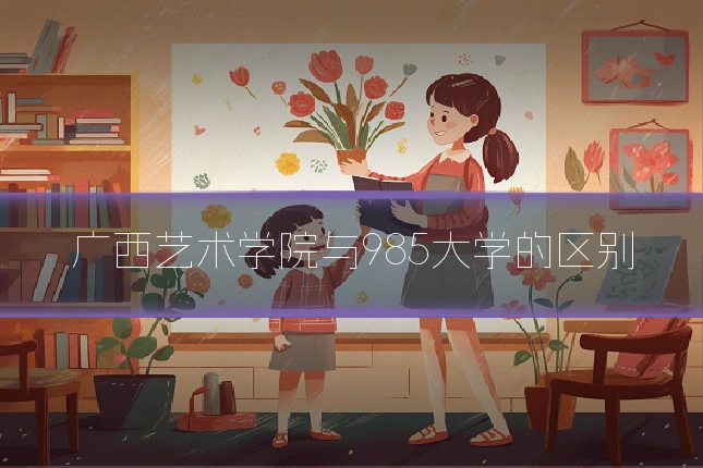 广西艺术学院与985大学的区别