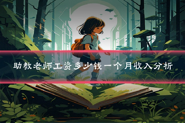 助教老师工资多少钱一个月收入分析