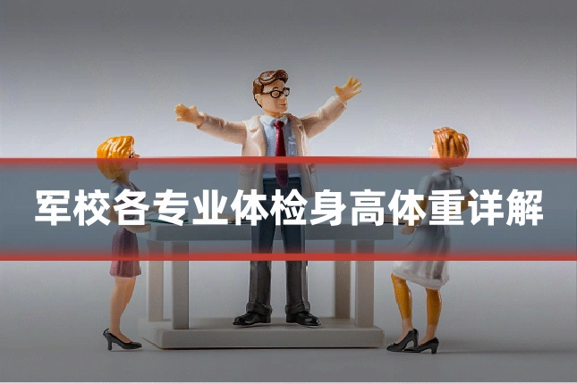军校各专业体检身高体重详解