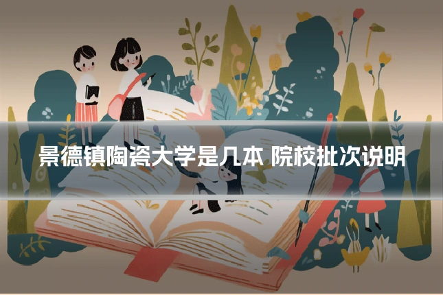景德镇陶瓷大学是几本 院校批次说明