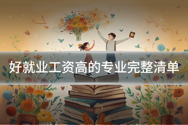 好就业工资高的专业完整清单