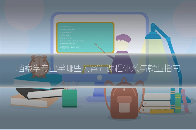 档案学专业学哪些内容？课程体系与就业指南