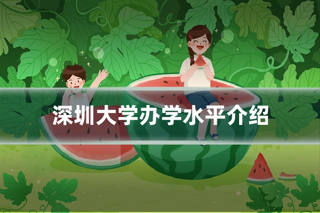 深圳大学办学水平介绍