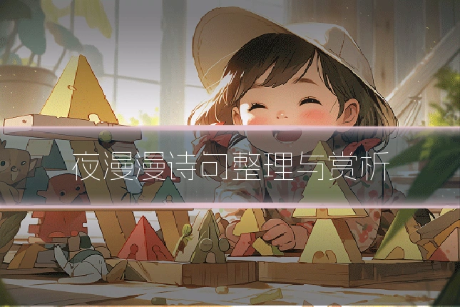 夜漫漫诗句整理与赏析