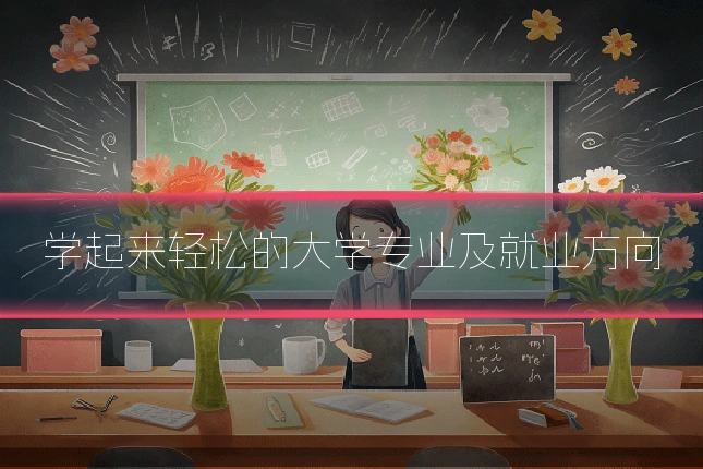 学起来轻松的大学专业及就业方向