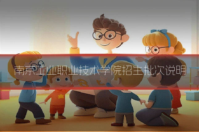 南京工业职业技术学院招生批次说明