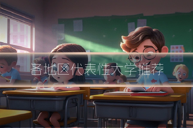各地区代表性大学推荐