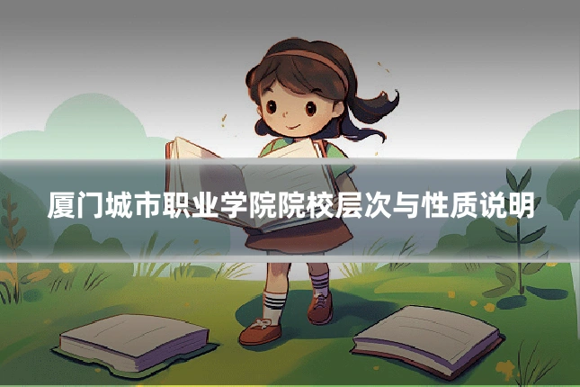 厦门城市职业学院院校层次与性质说明