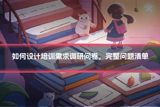 如何设计培训需求调研问卷,完整问题清单