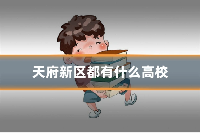 天府新区都有什么高校