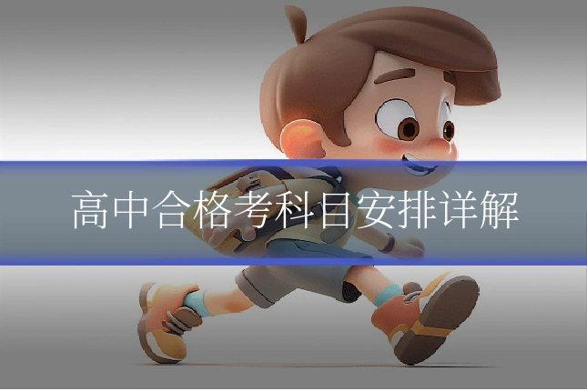 高中合格考科目安排详解