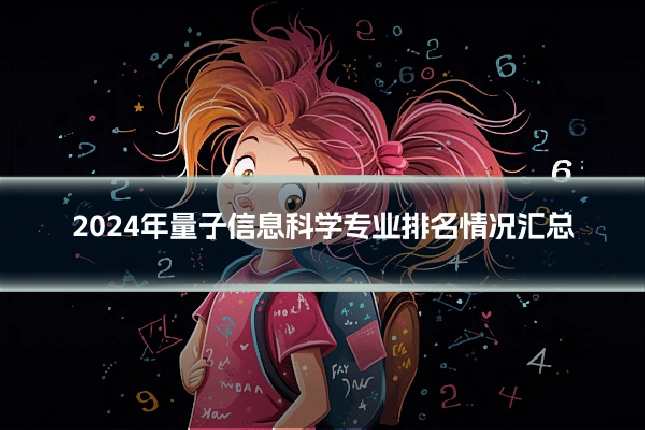 2024年量子信息科学专业排名情况汇总