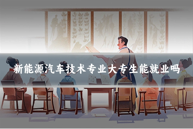新能源汽车技术专业大专生能就业吗