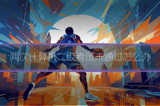 两次计算机二级考试未通过怎么办