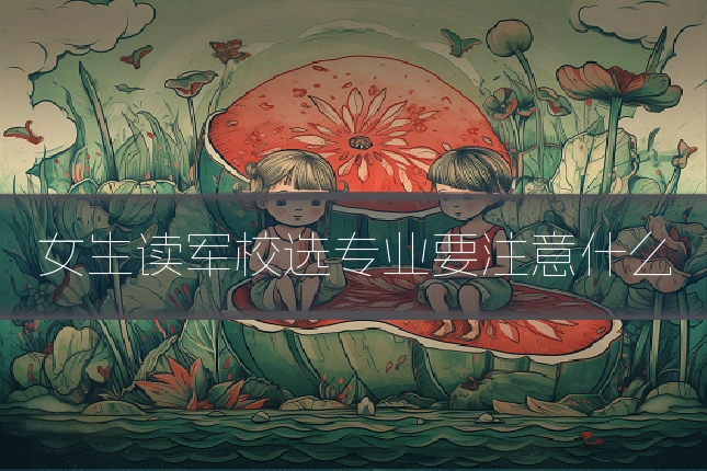 女生读军校选专业要注意什么