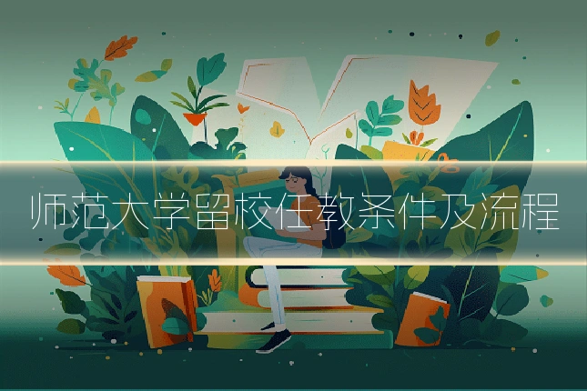 师范大学留校任教条件及流程