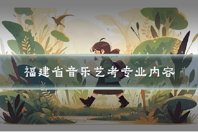 福建省音乐艺考专业内容