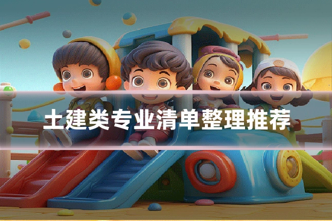 土建类专业清单整理推荐