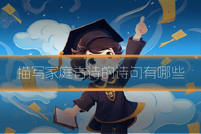 描写家庭古诗的诗句有哪些