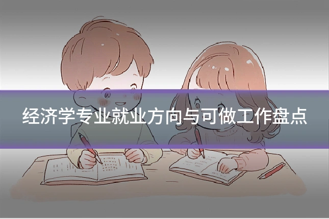 经济学专业就业方向与可做工作盘点