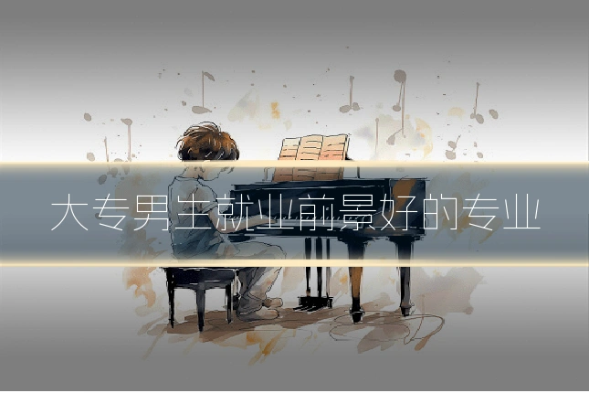 大专男生就业前景好的专业