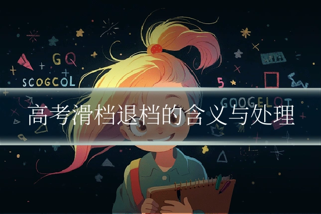 高考滑档退档的含义与处理