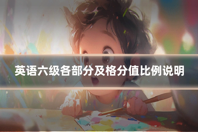 英语六级各部分及格分值比例说明