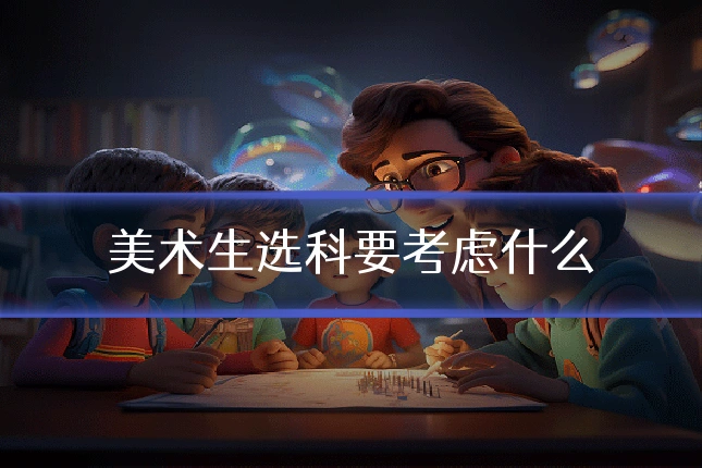 美术生选科要考虑什么