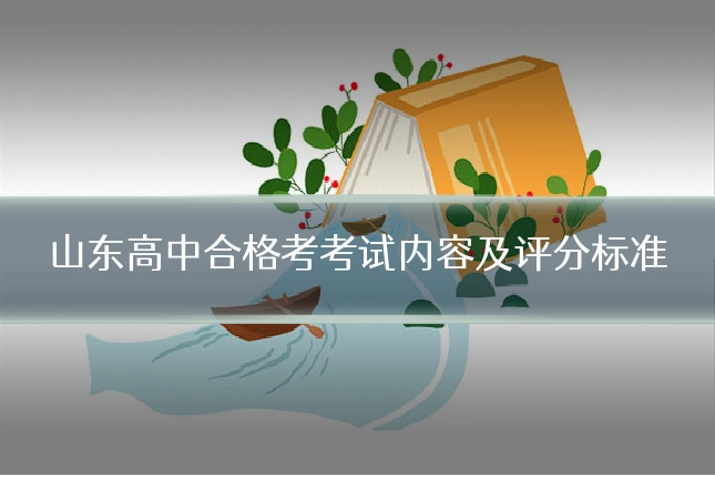 山东高中合格考考试内容及评分标准