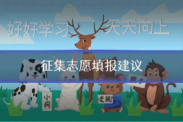 征集志愿填报建议