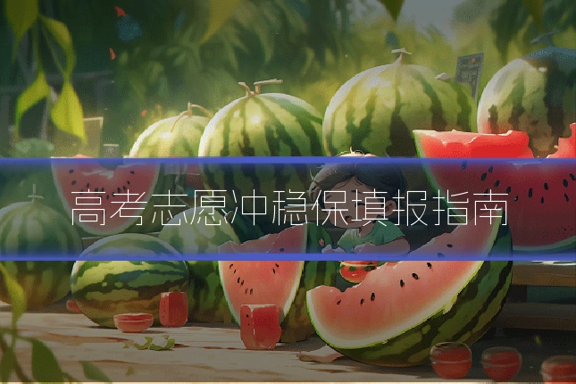 高考志愿冲稳保填报指南