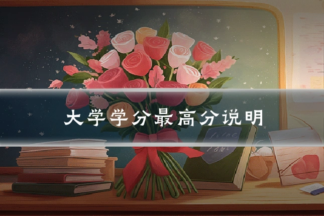 大学学分最高分说明
