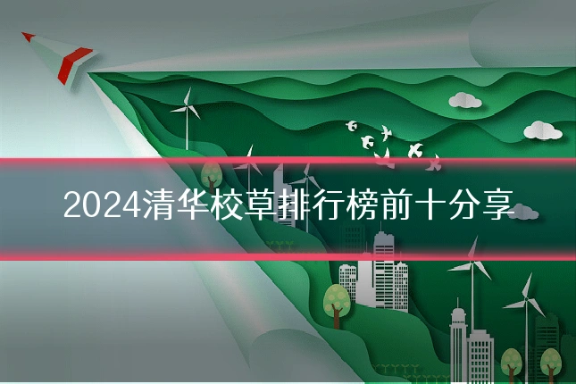 2024清华校草排行榜前十分享