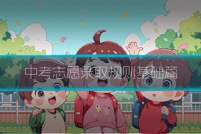 中考志愿录取规则基础篇