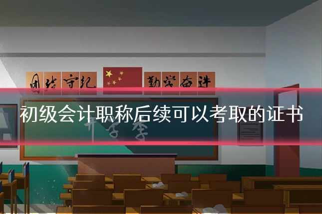 初级会计职称后续可以考取的证书