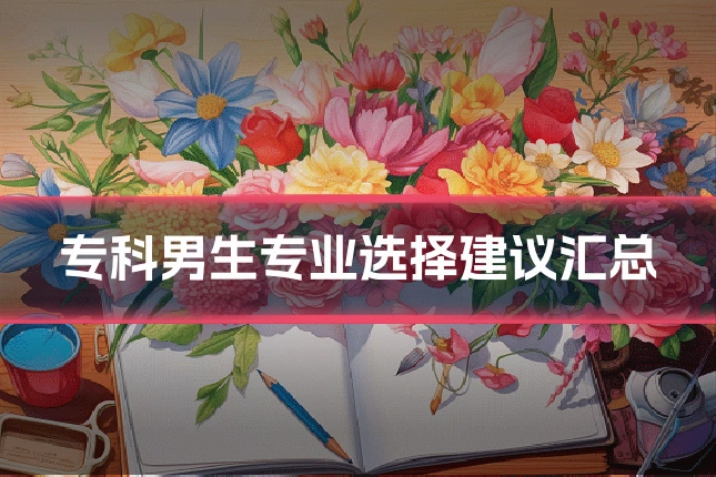专科男生专业选择建议汇总