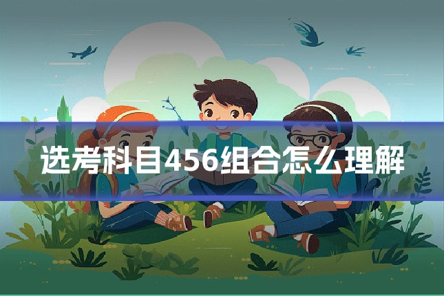 选考科目456组合怎么理解