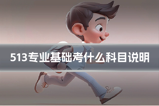 513专业基础考什么科目说明