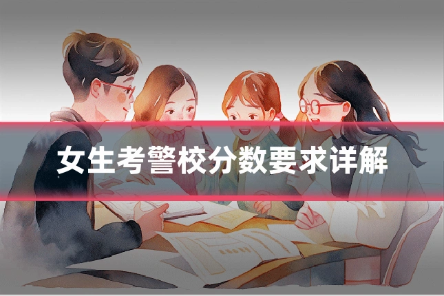 女生考警校分数要求详解