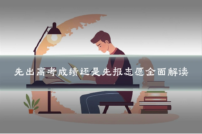 先出高考成绩还是先报志愿全面解读