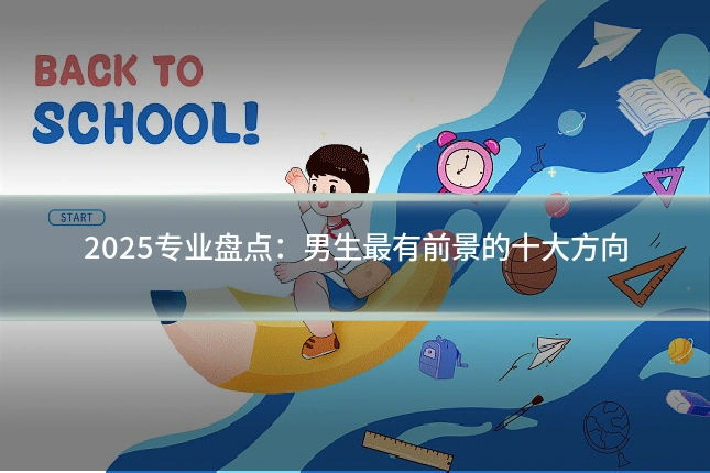 2025专业盘点:男生最有前景的十大方向