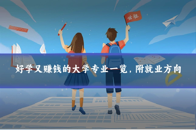 好学又赚钱的大学专业一览,附就业方向